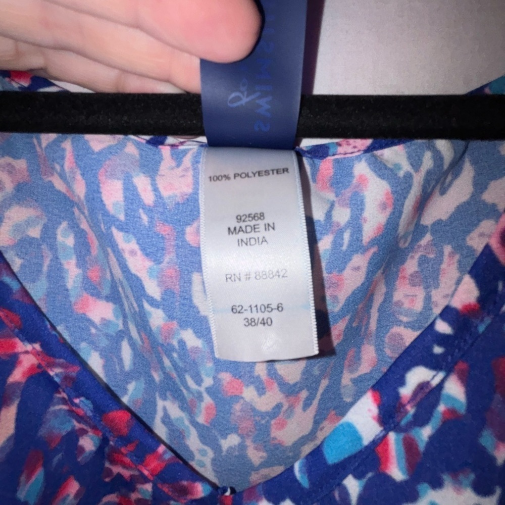 Swimsuits For All Blue and Pink Oversized Tunic - Picture 3 of 12